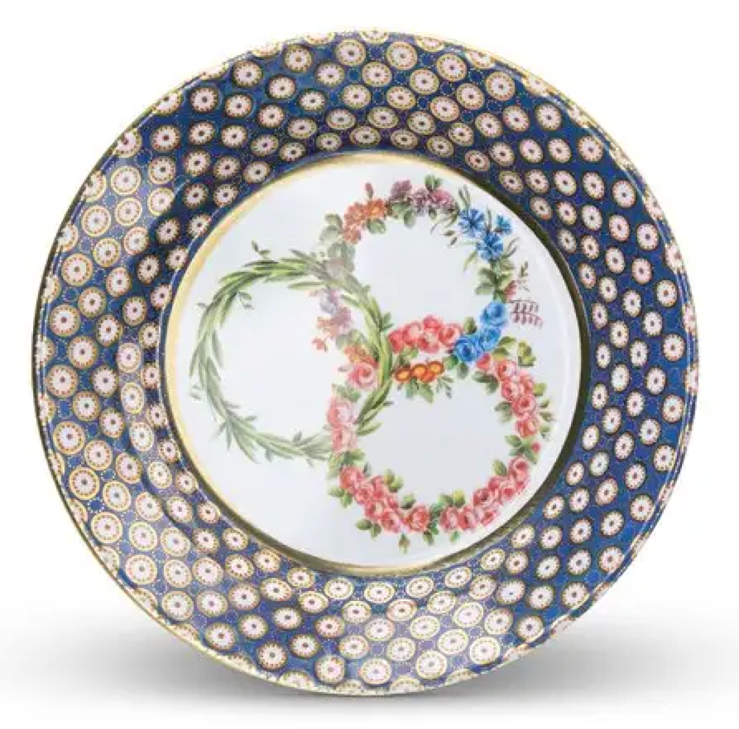 Three Garlands Tin Plate