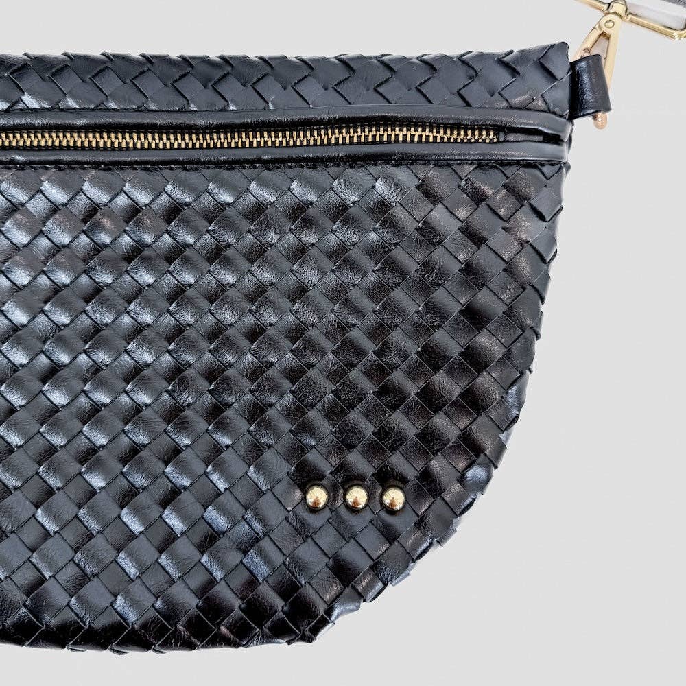 Westlyn Woven Bum Bag Wholesale - NEW COLOR ADDED!: Checkered Emerald