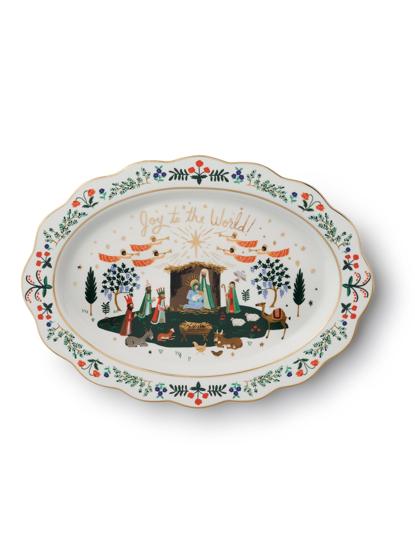 Nativity Porcelain Serving Platter