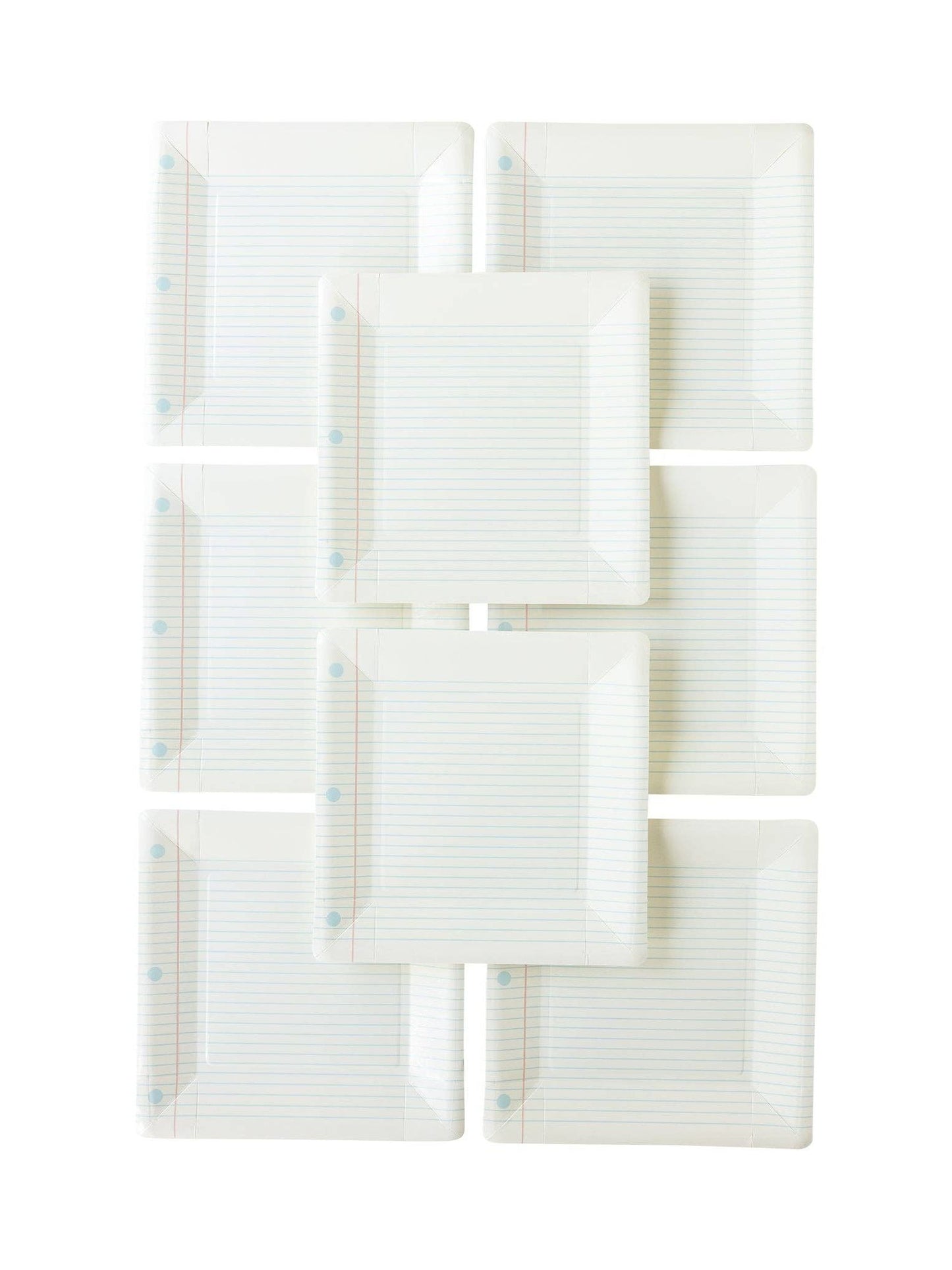 Back To School Notebook Paper Plate