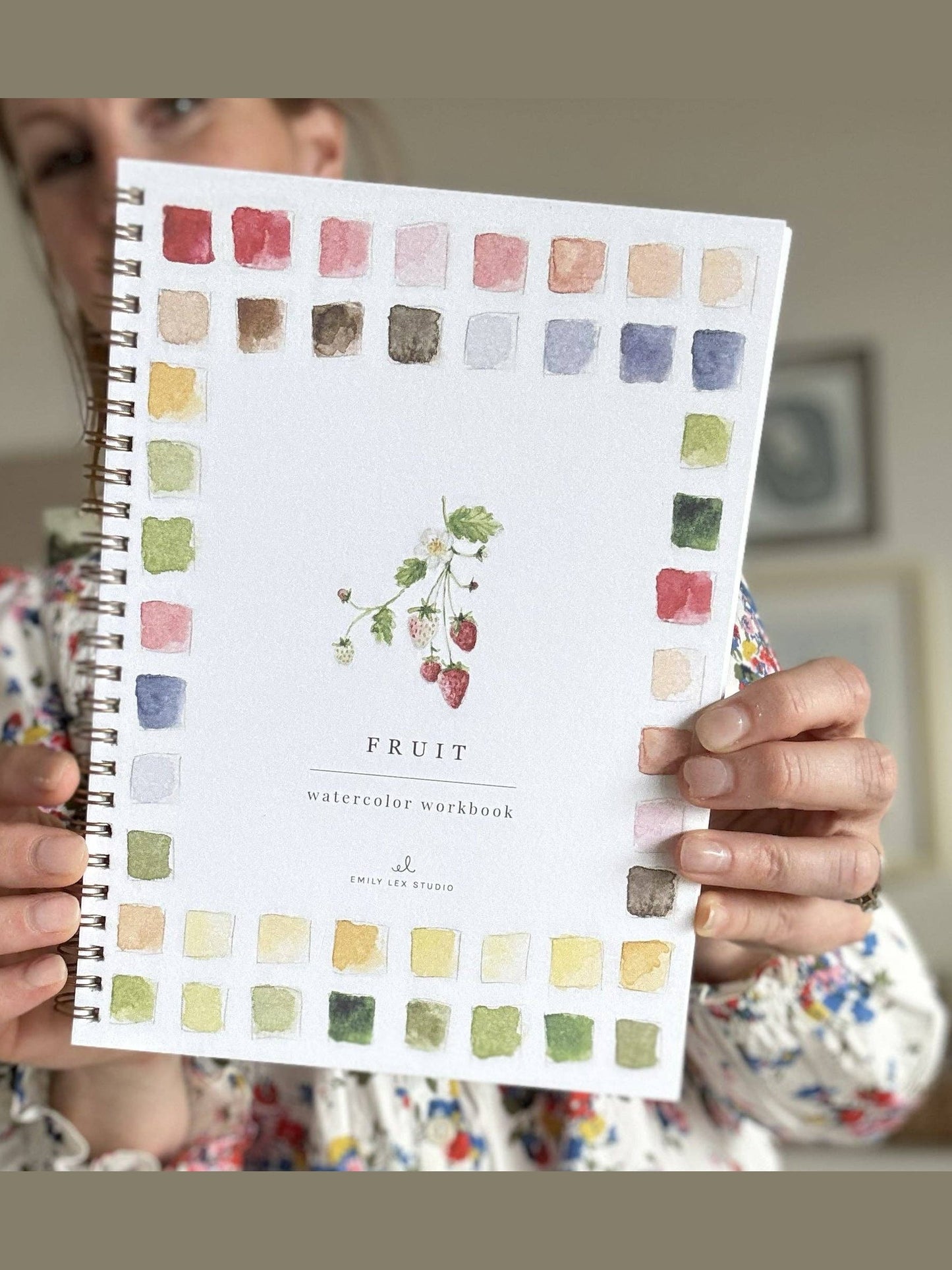 Fruit watercolor workbook