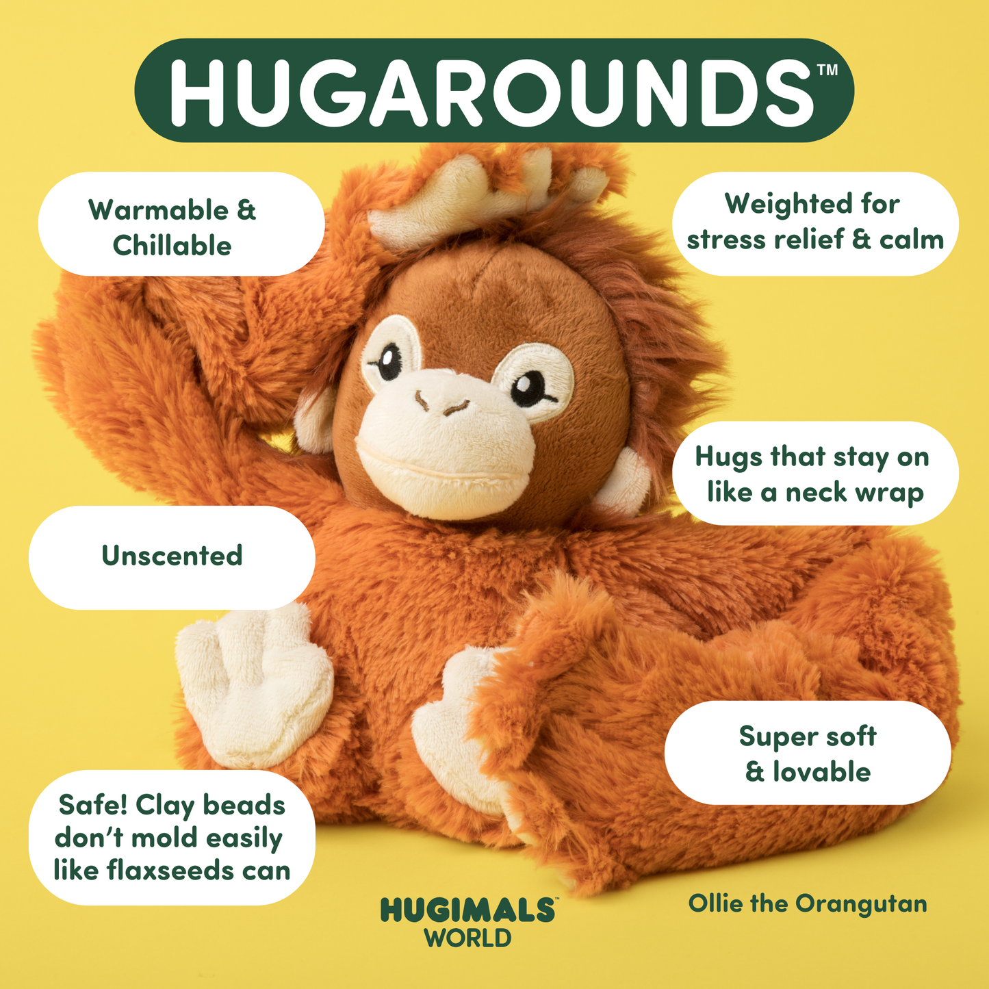New! Hugarounds Ollie the Orangutan