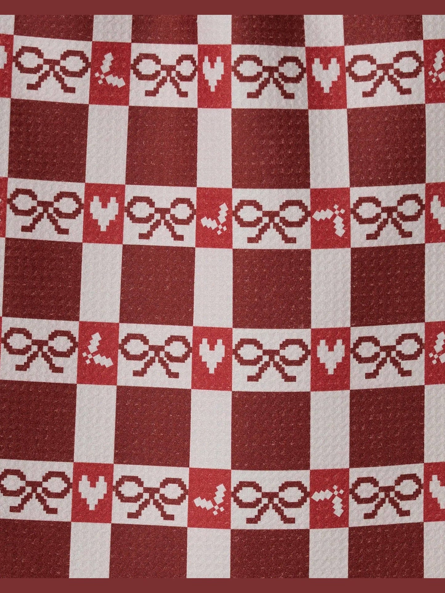 Mistletoe Gingham Bar Towel