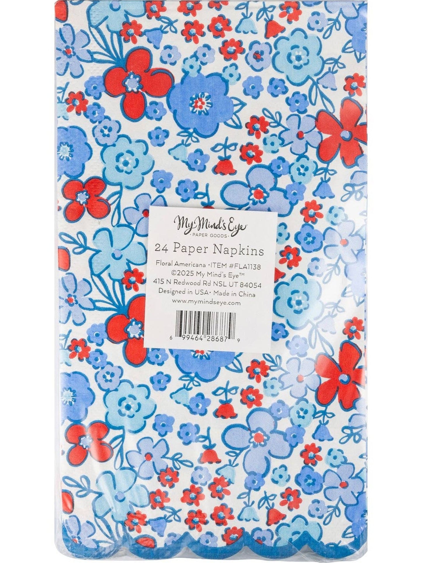 My Mind's Eye - Floral Americana Dinner Napkin