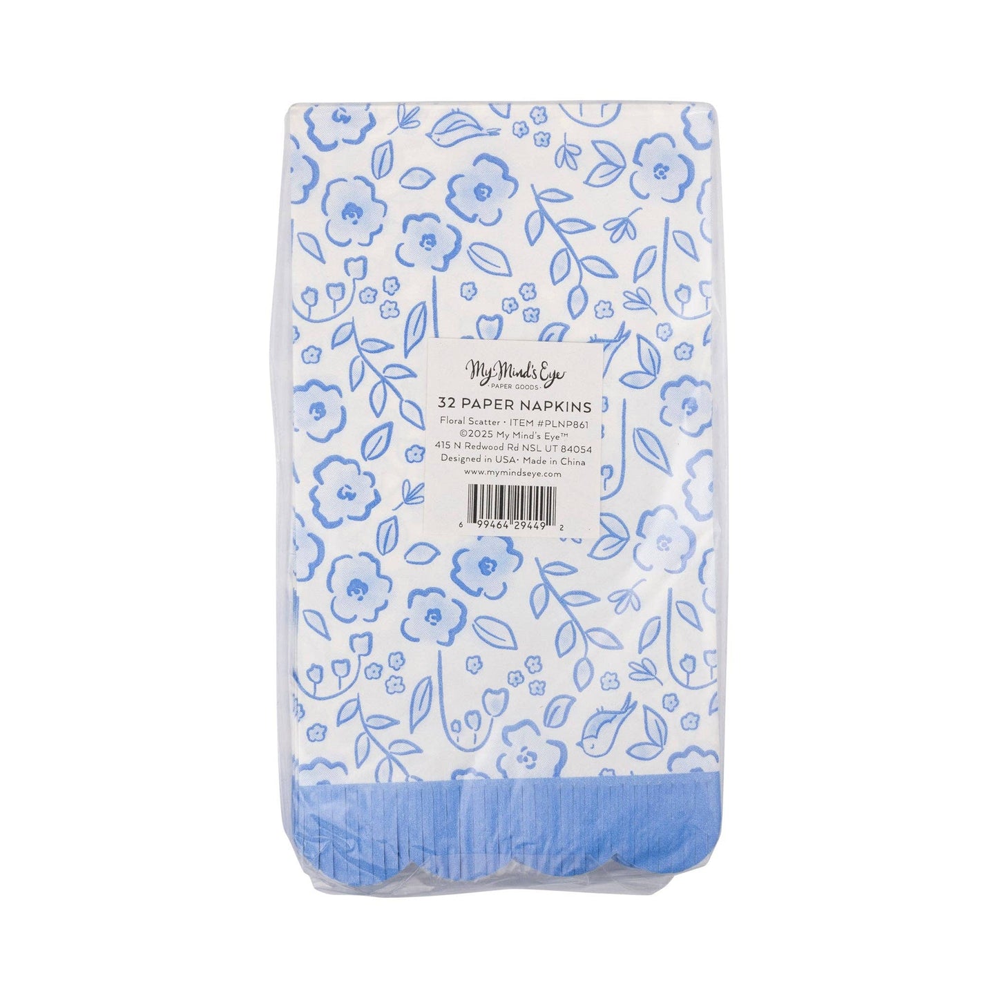 Floral Scatter Fringe Guest Napkin (24ct)