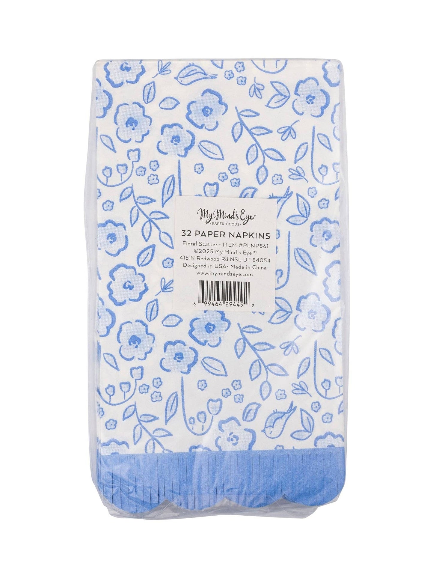 Floral Scatter Fringe Guest Napkin (24ct)