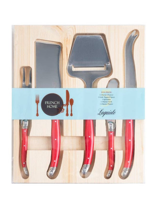 Laguiole 5 Piece Cheese Knife & Slicer Set