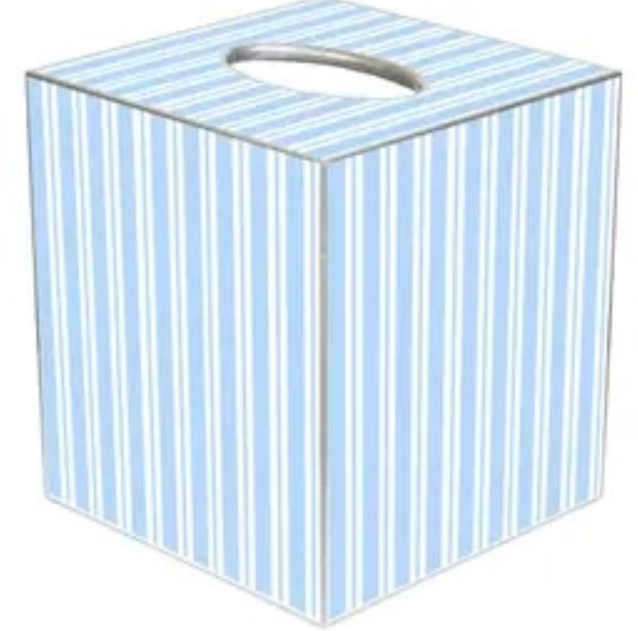 Blue Stripe Tissue Box Cover