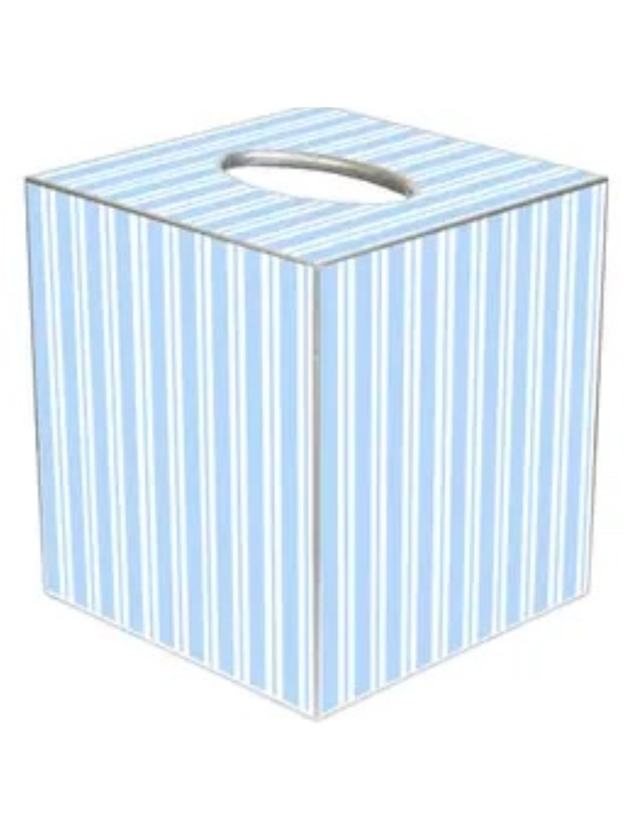 Blue Stripe Tissue Box Cover