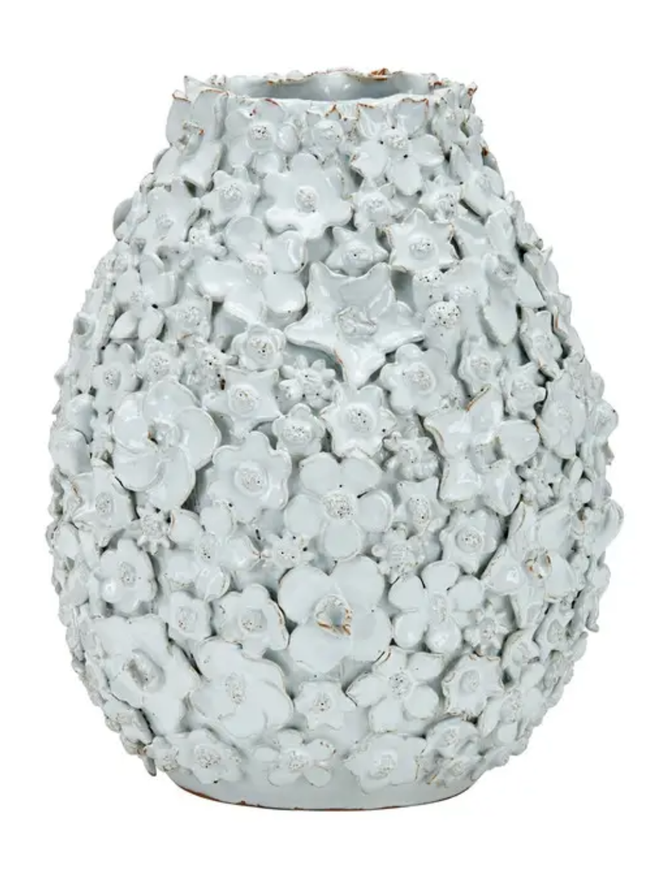 Bouquet De Fleurs White Design Vase