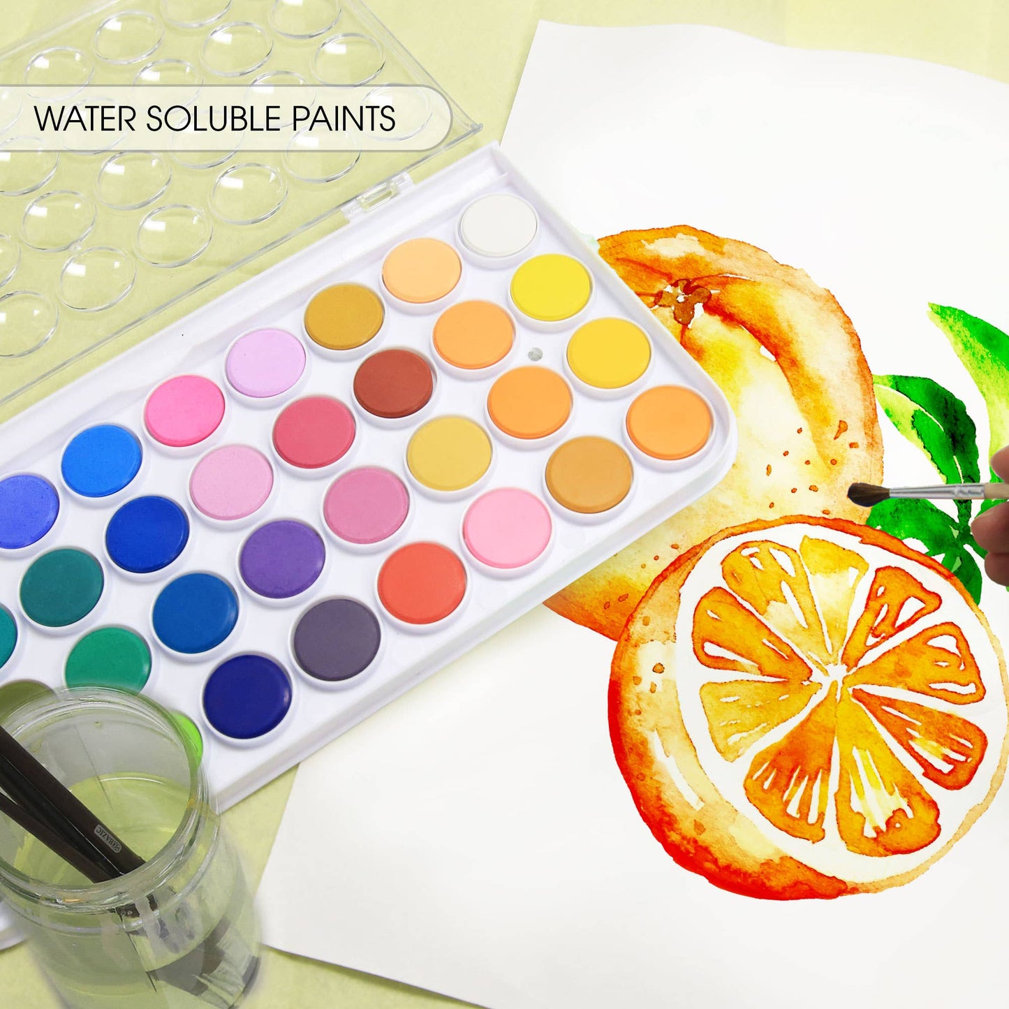 Watercolor w/ Brush 36 Color