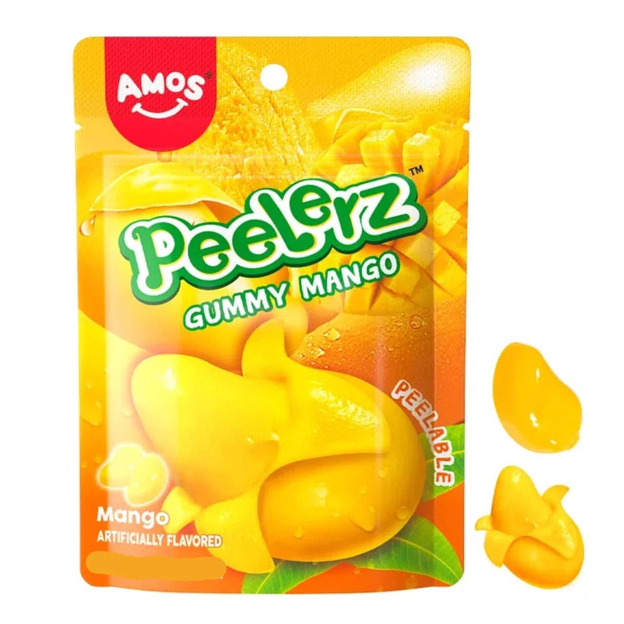 Amos Peelerz Gummy Mango 6oz bag