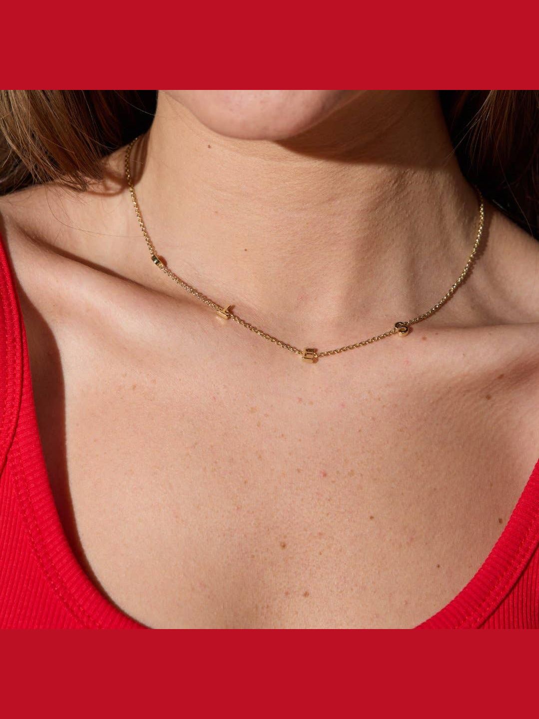 University of Utah "UTES" Initial Necklace