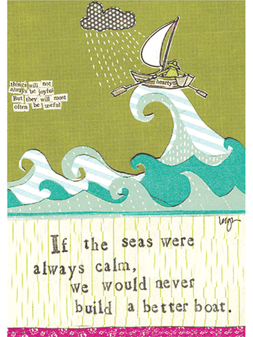 BETTER BOAT | CURLY GIRL EVERYDAY GREETING CARD: None