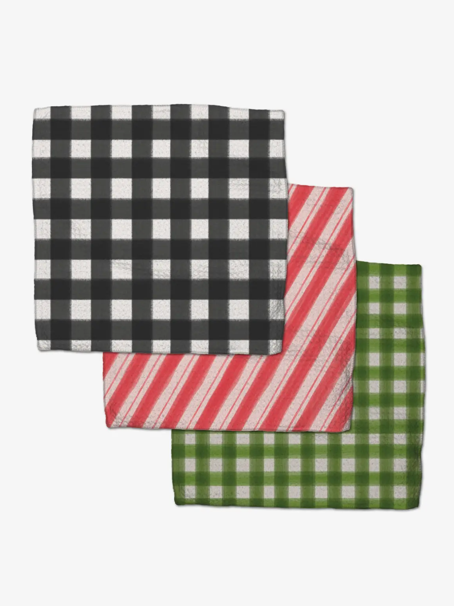 Geometry Christmas Classics Dishcloth Set