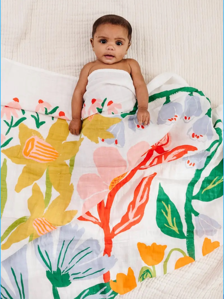 Clementine Kids Cottage Garden Swaddle