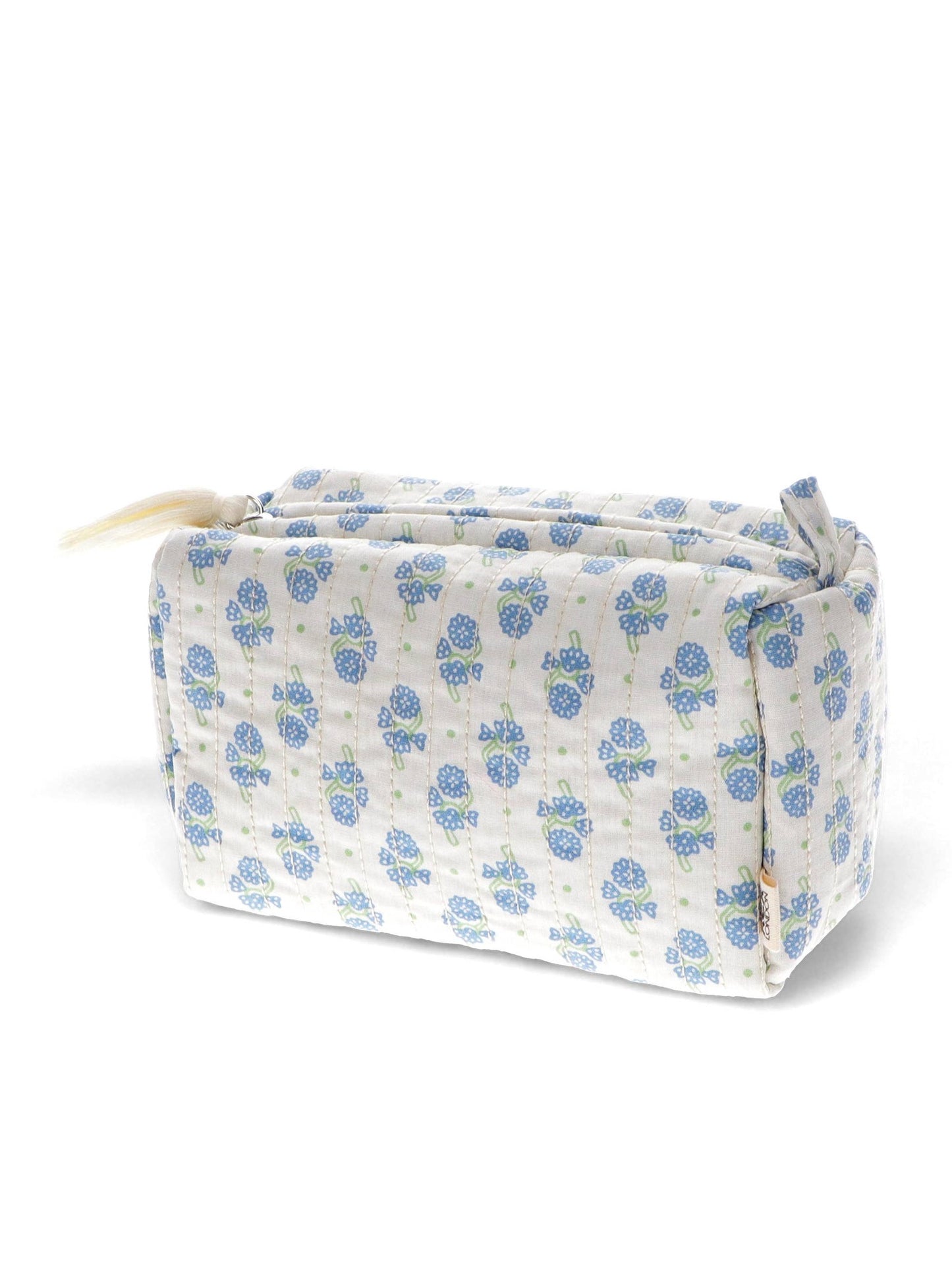 Quilted makeup bag - Cornflower