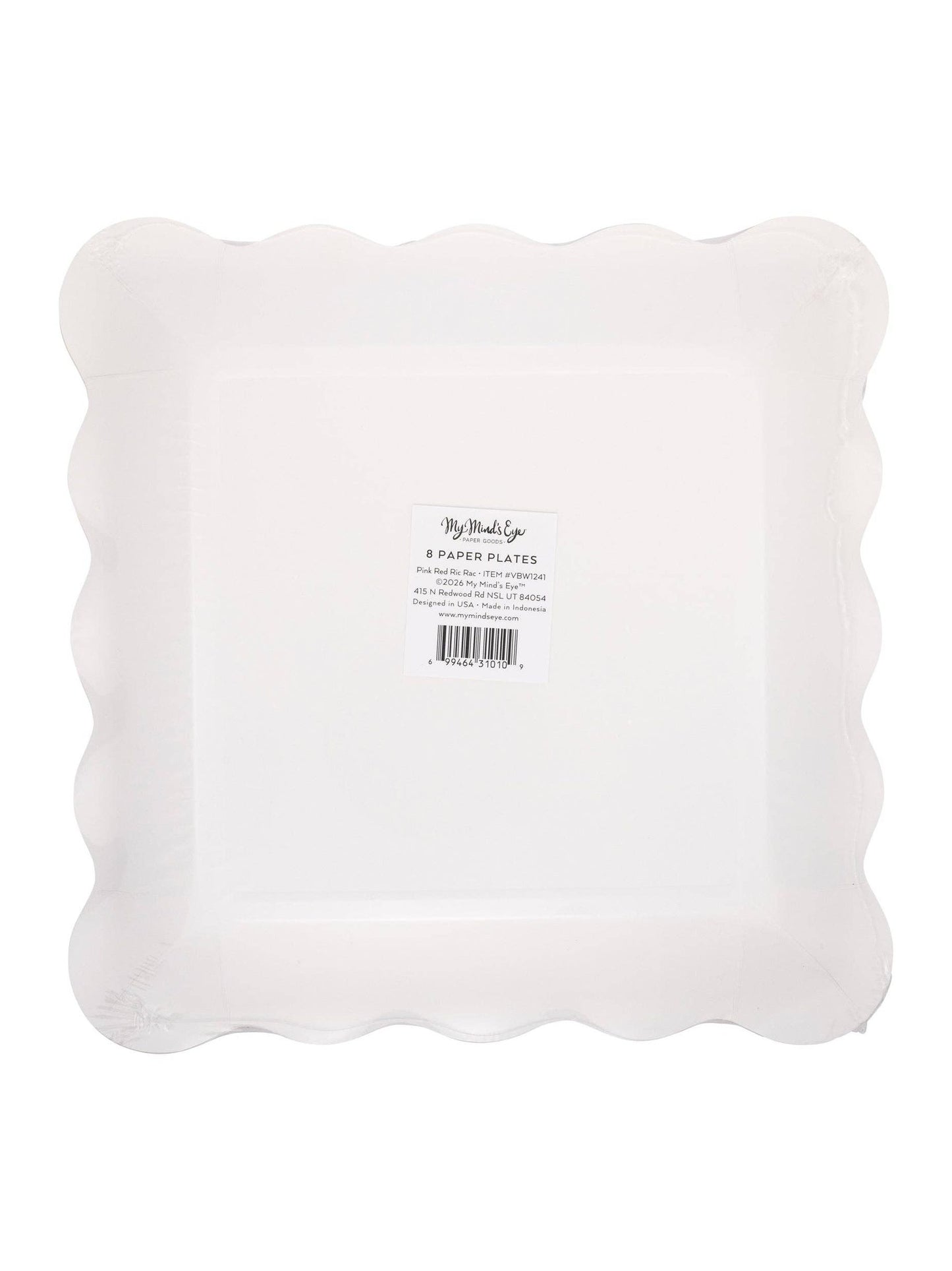 VBW1241 - Pink and Red Ric Rac Plate