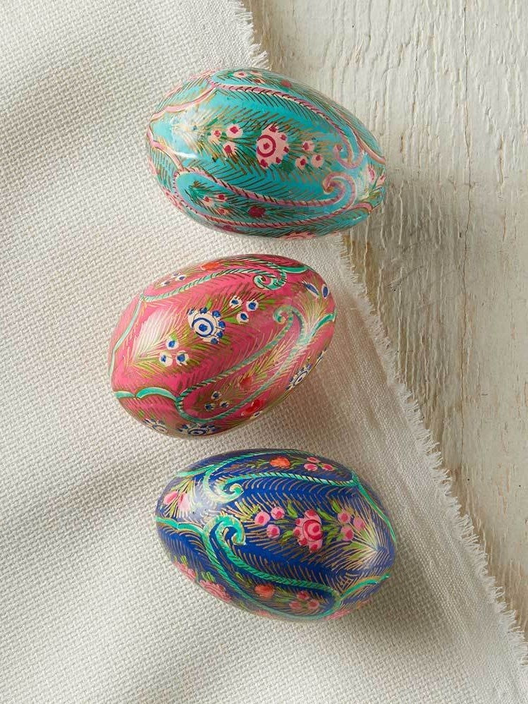 Paizale Kashmiri Easter Eggs - Set of 3