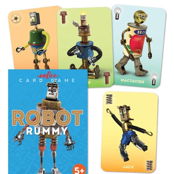 Robot Rummy Playing Cards