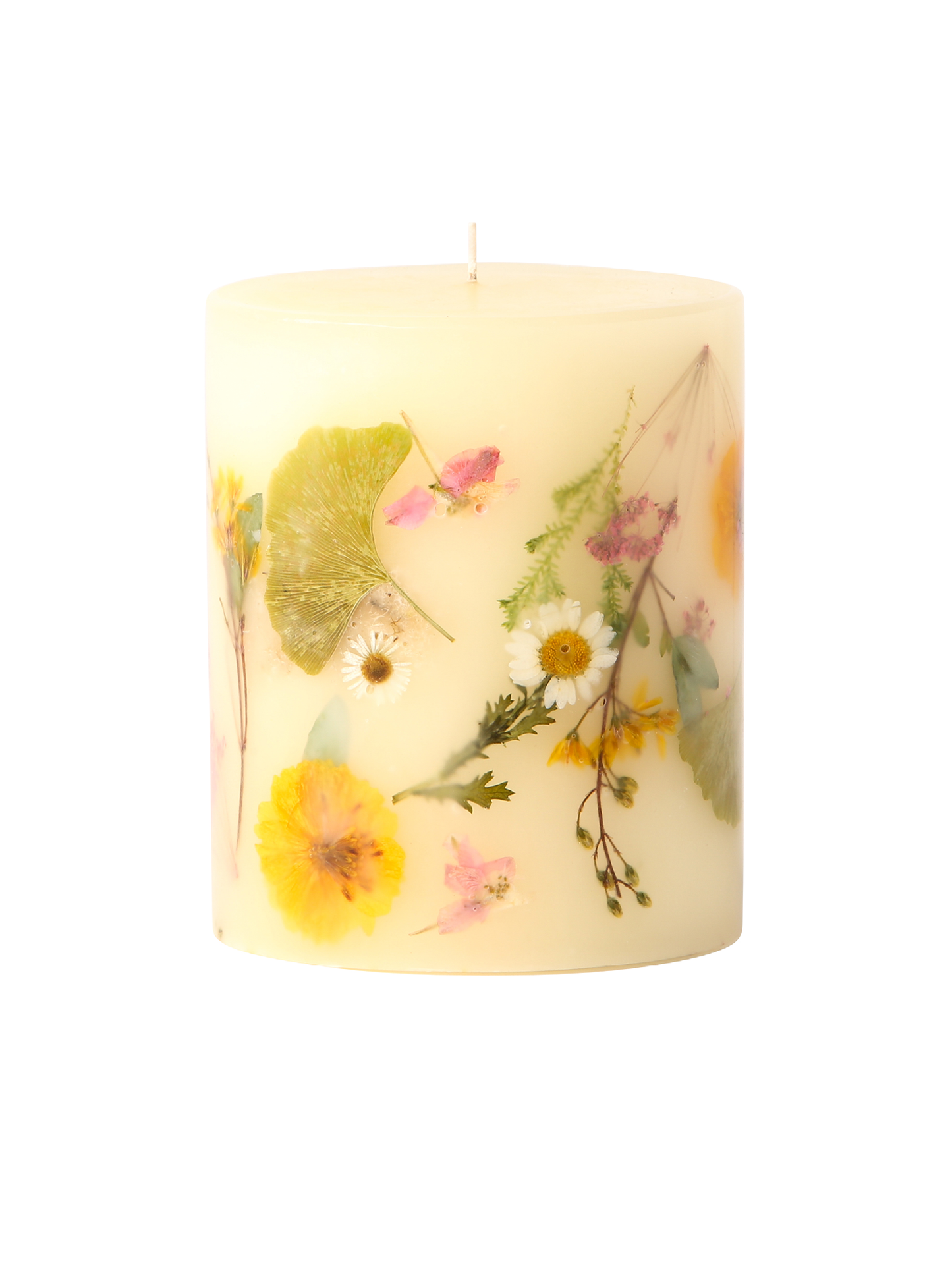 Rosy Rings Lemon Blossom + Lychee Small Round Botanical Candle