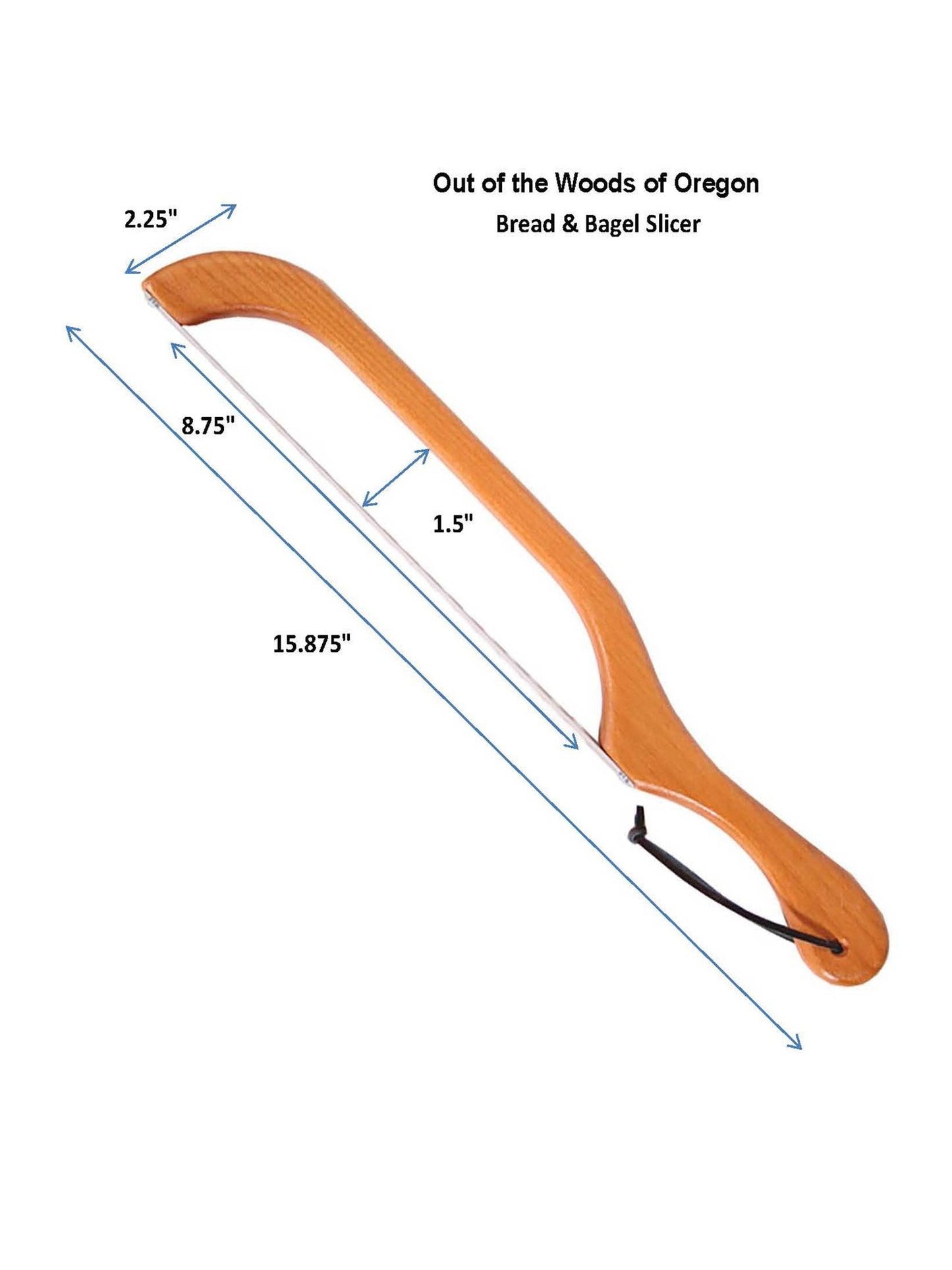 Bread & Bagel Slicer - Mahogany Finish: Left Handed