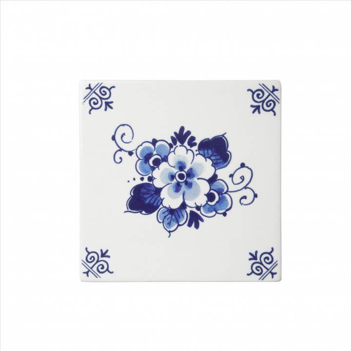 Delft Blue Floral Tile