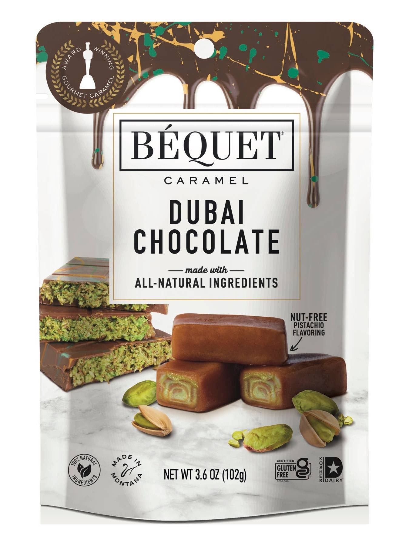 Béquet Dubai Chocolate Caramel 3.6 oz Pouch