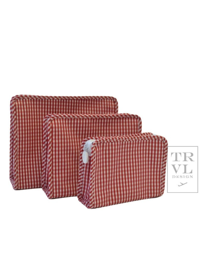 Roadie Large - Gingham Red *trvl Deal