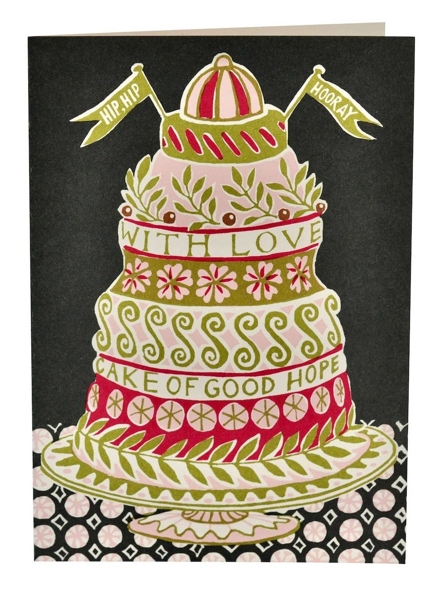 Very Large Card Cake Of Good Hope green