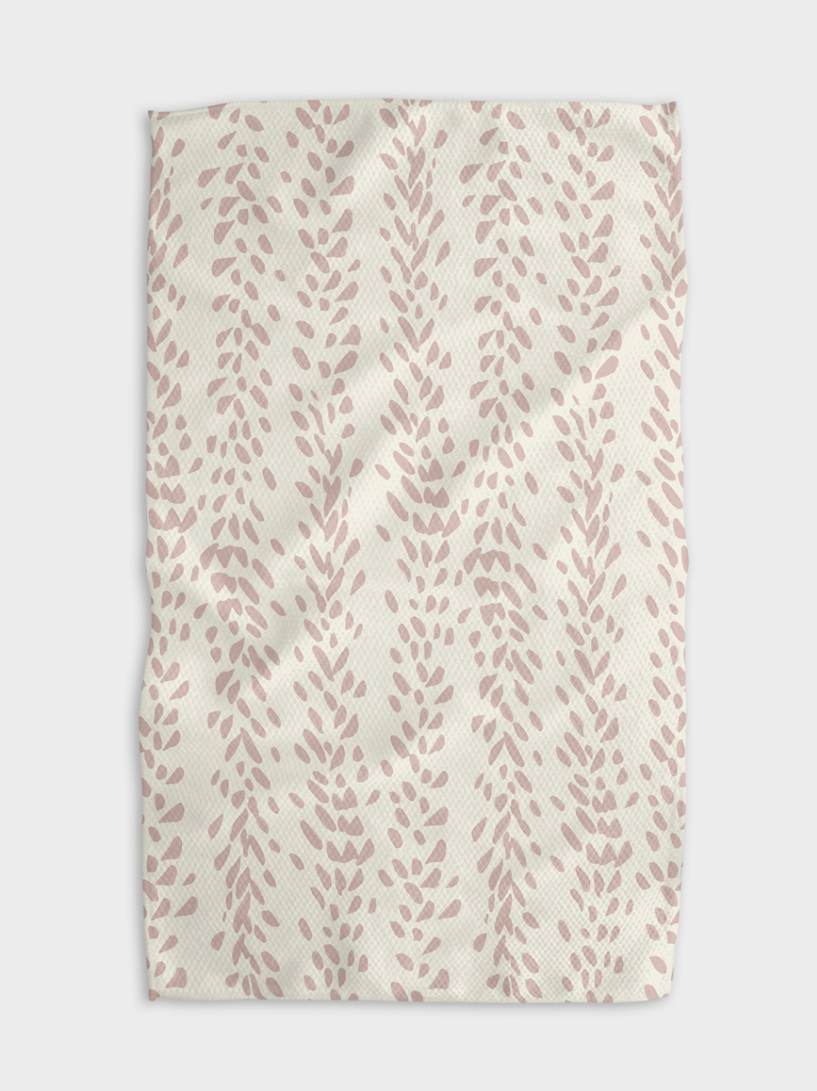 Geometry Kitchen Reeds Printed Sunset Tea Towel