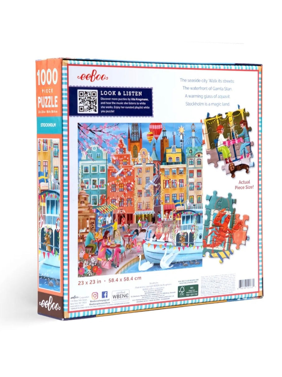 Eeboo Stockholm 1000 Piece Puzzle