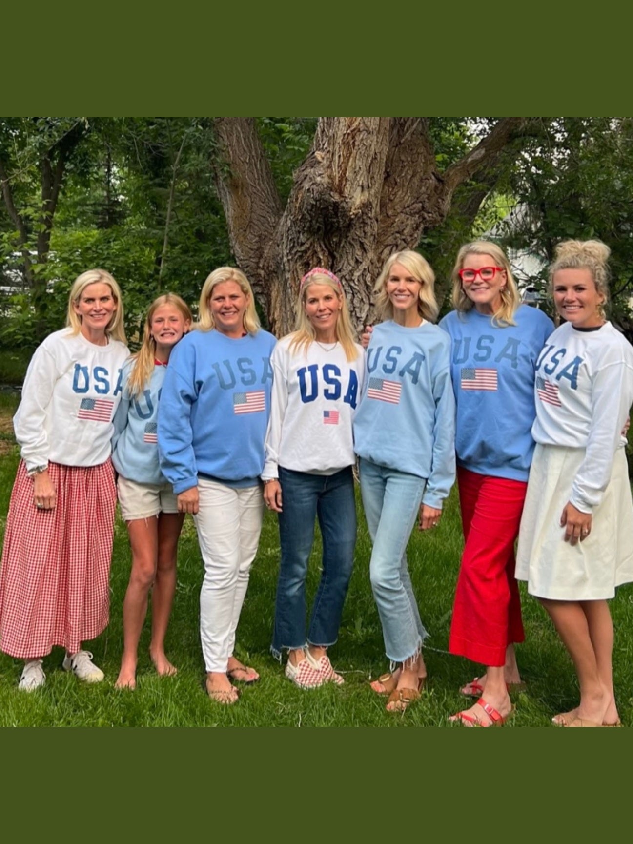 Patriotic Fourth of July USA Sweatshirt (3 Color Choices)