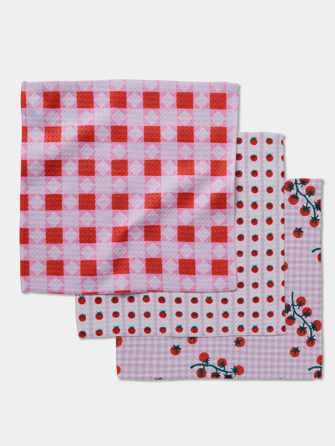 Geometry Quilt Tomato Harvest Dishcloths