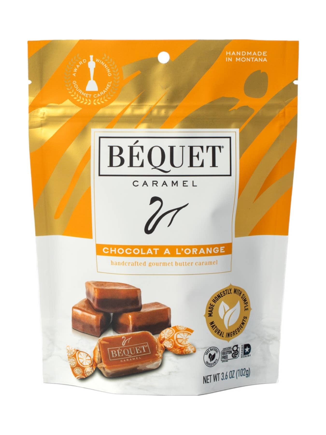 Béquet Gourmet Caramel 3.6 oz Pouch: Celtic Sea Salt