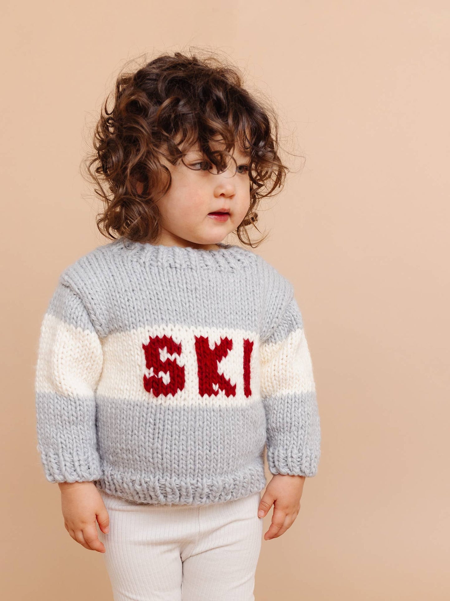 Children's Ski Sweater Bowie Grey