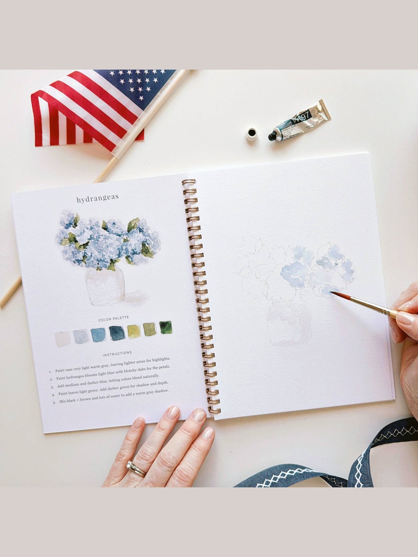 Americana watercolor workbook