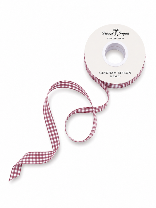 'Berry' Gingham Ribbon
