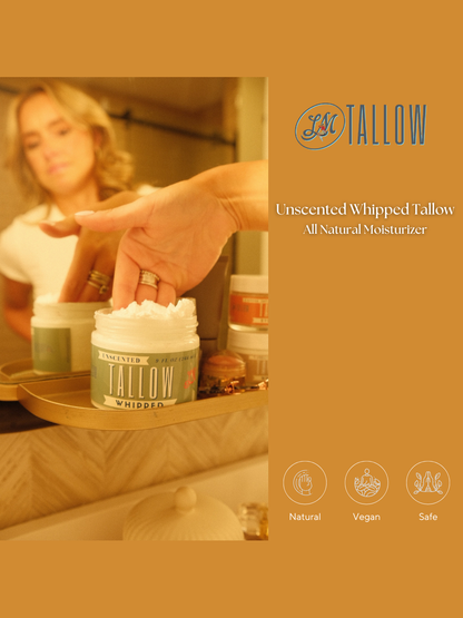 Lavender Whipped Tallow | All Natural Moisturizer Size 2oz-24oz: 9oz