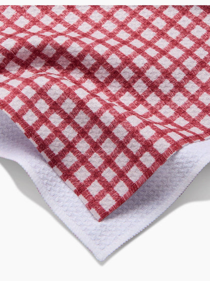 Fireside Plaid Red Tea Towel