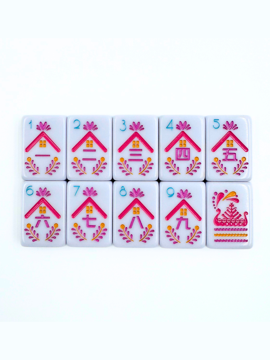 THE SCANDINAVIAN FOLK ART SERIES | Mahjong Tiles with Nordic Style