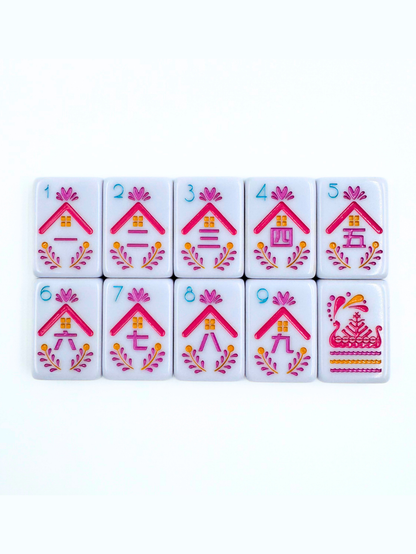 THE SCANDINAVIAN FOLK ART SERIES | Mahjong Tiles with Nordic Style