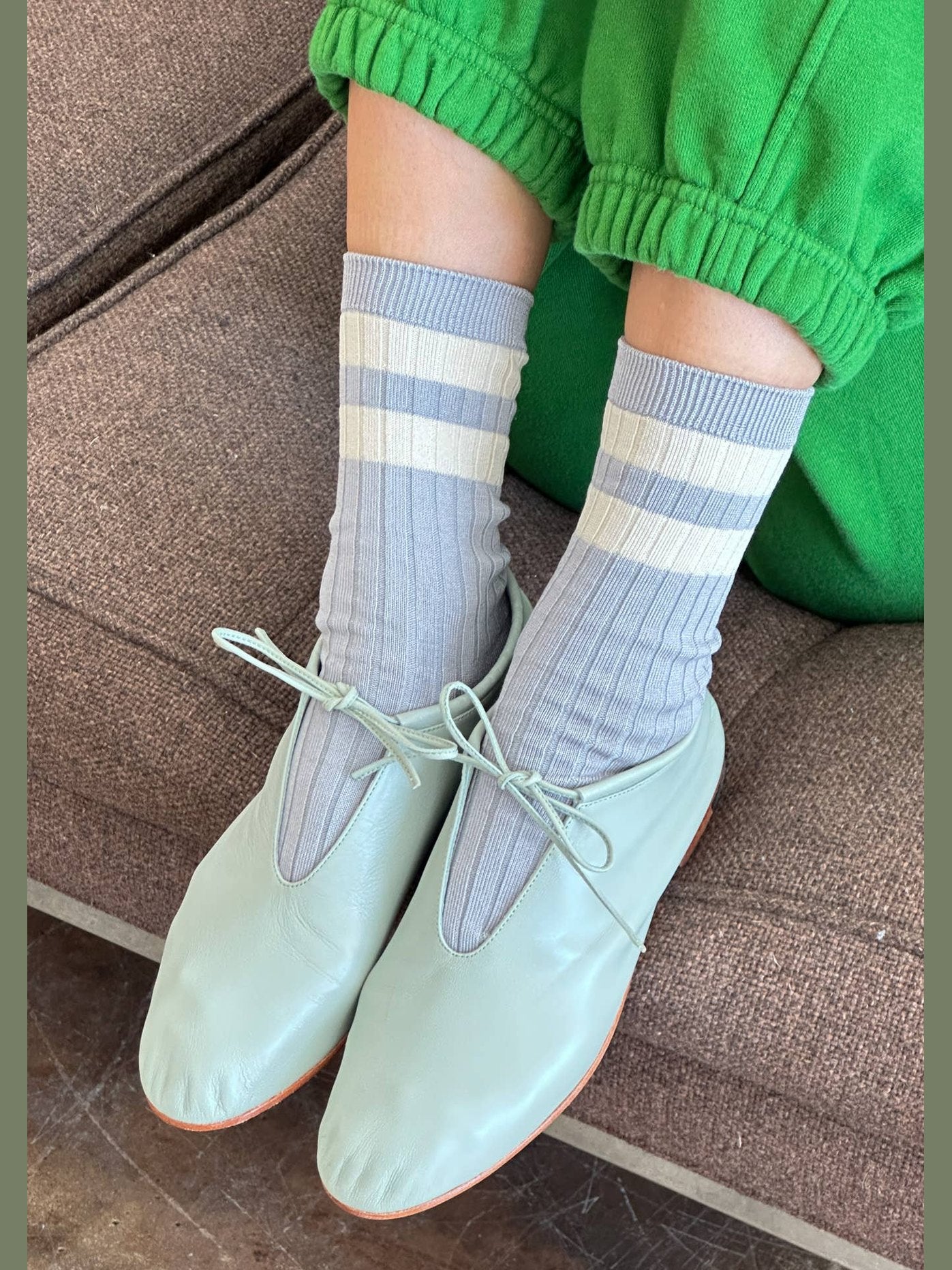 Her Socks - Varsity: Espresso