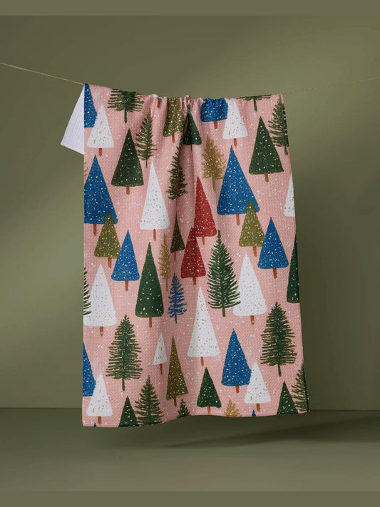 Snowdrift Pines Tea Towel