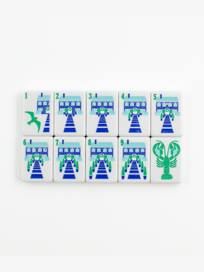 THE NEW ENGLAND SERIES | Mahjong Tiles with Nautical Flair