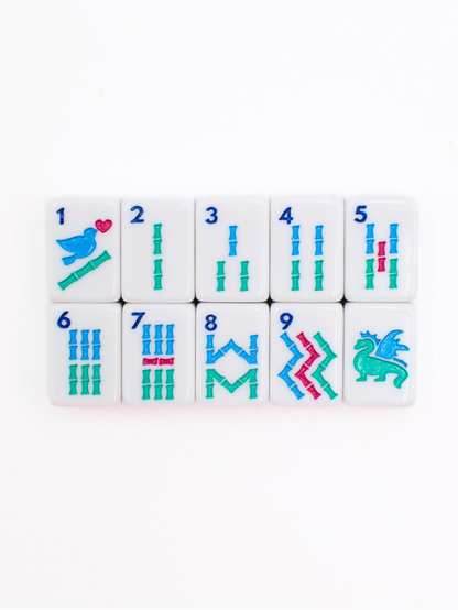 MINI TRAVEL MAHJONG Tile Set |  Mini Anywhere Series  |  White