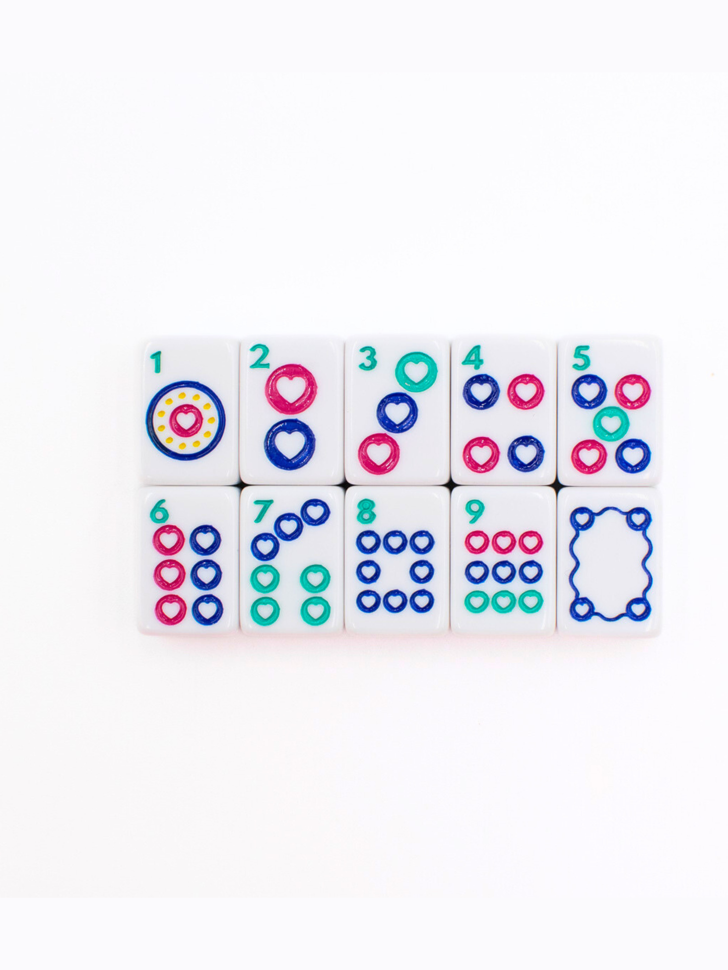 MINI TRAVEL MAHJONG Tile Set |  Mini Anywhere Series  |  White