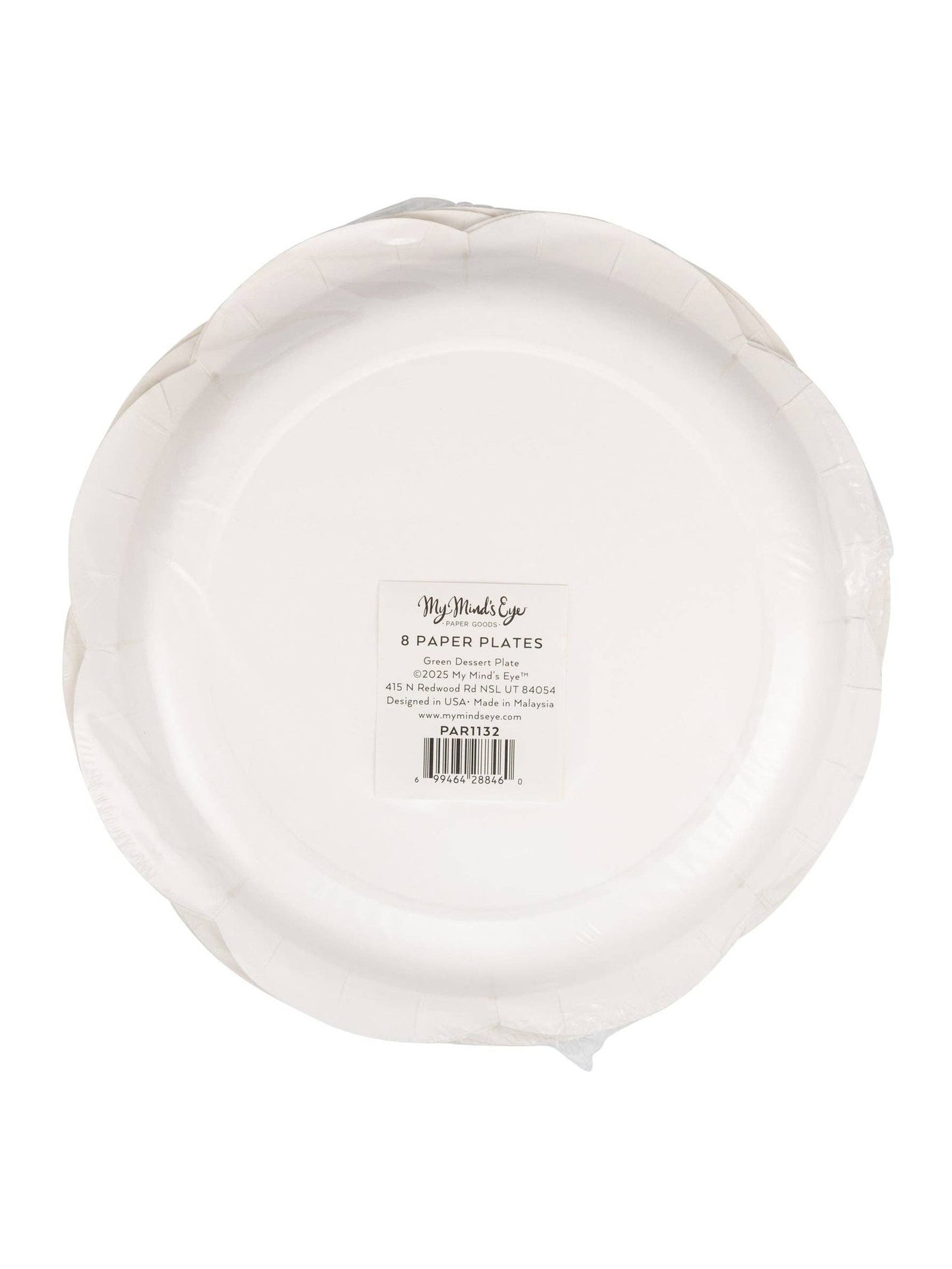 PAR1132 - Green Dessert 8" Plate