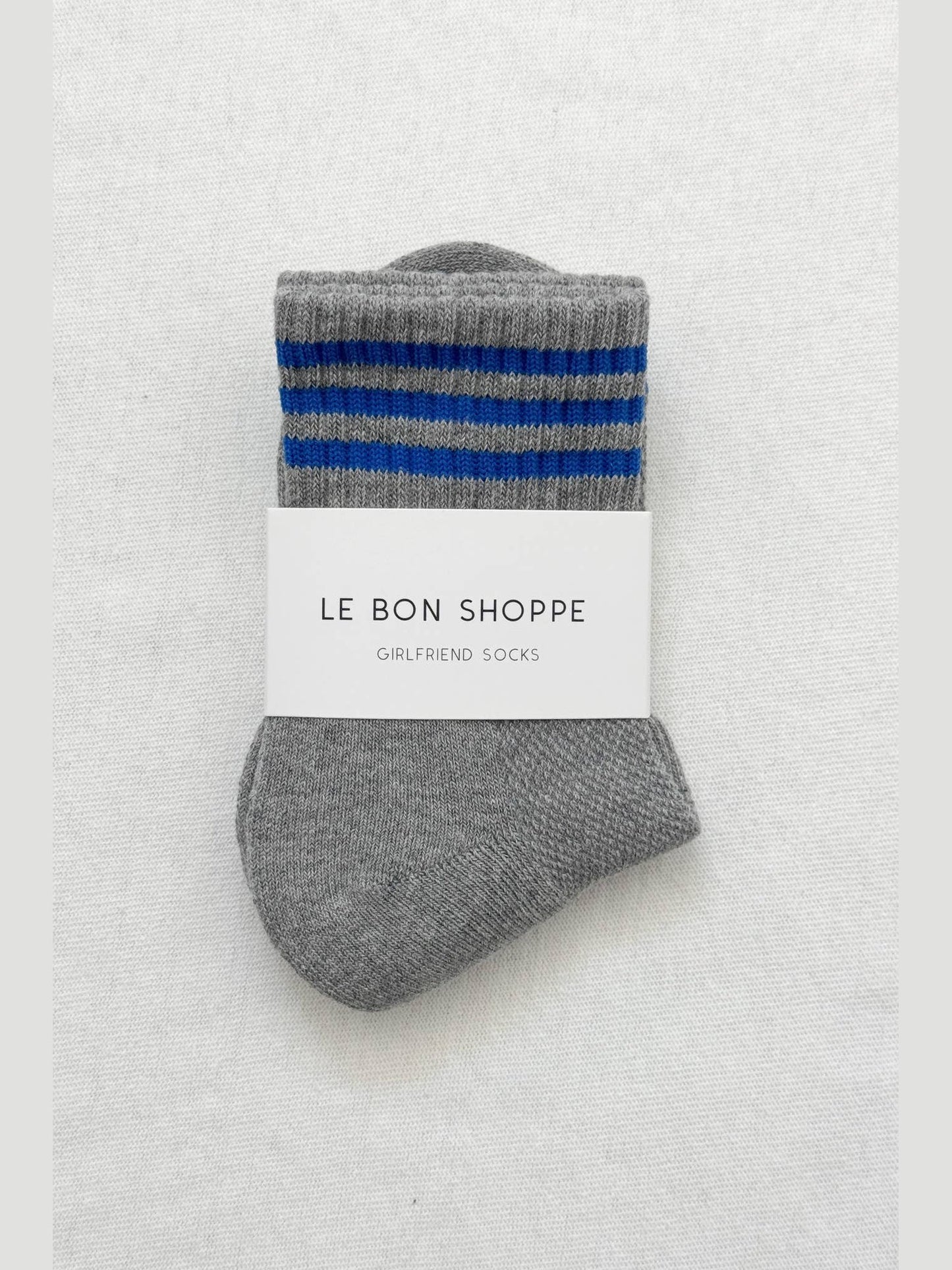 Girlfriend Socks: Bright Grey