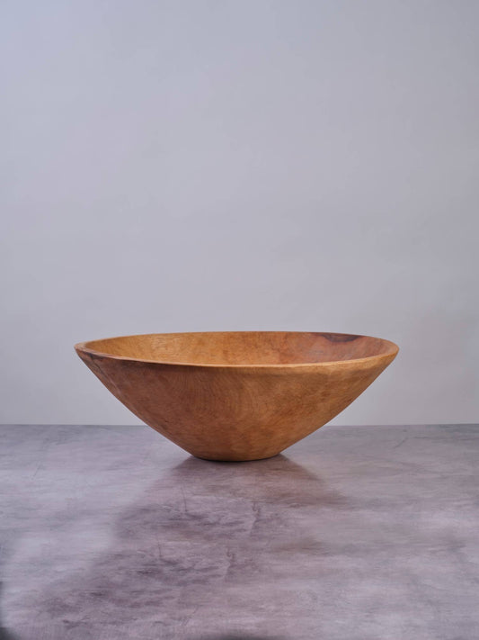 17" Large Peruvian Carved Wooden Salad Bowl